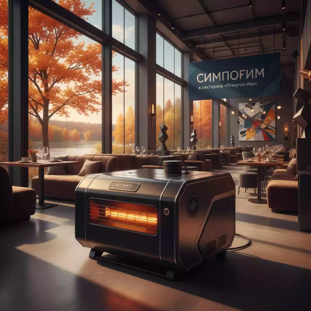 Аренда Дизельный обогреватель Betox 1200 в ресторане «Плакучая Ива» — ART SPACE