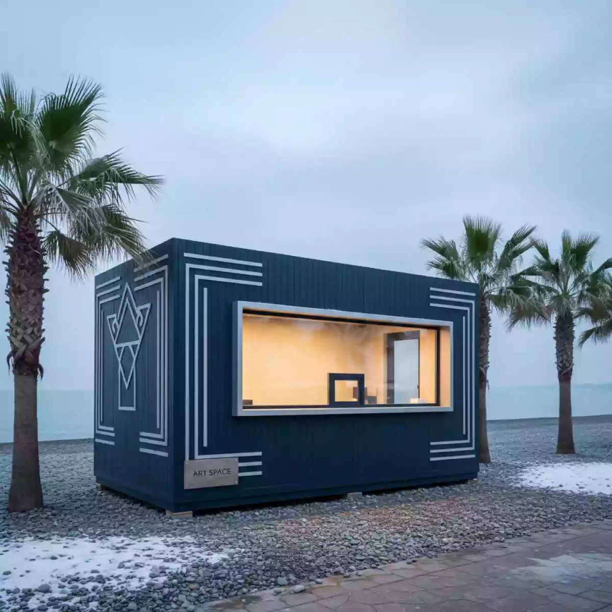 Аренда Домик ярмарочный в русском стиле на пляжных клубах Хосты — ART SPACE