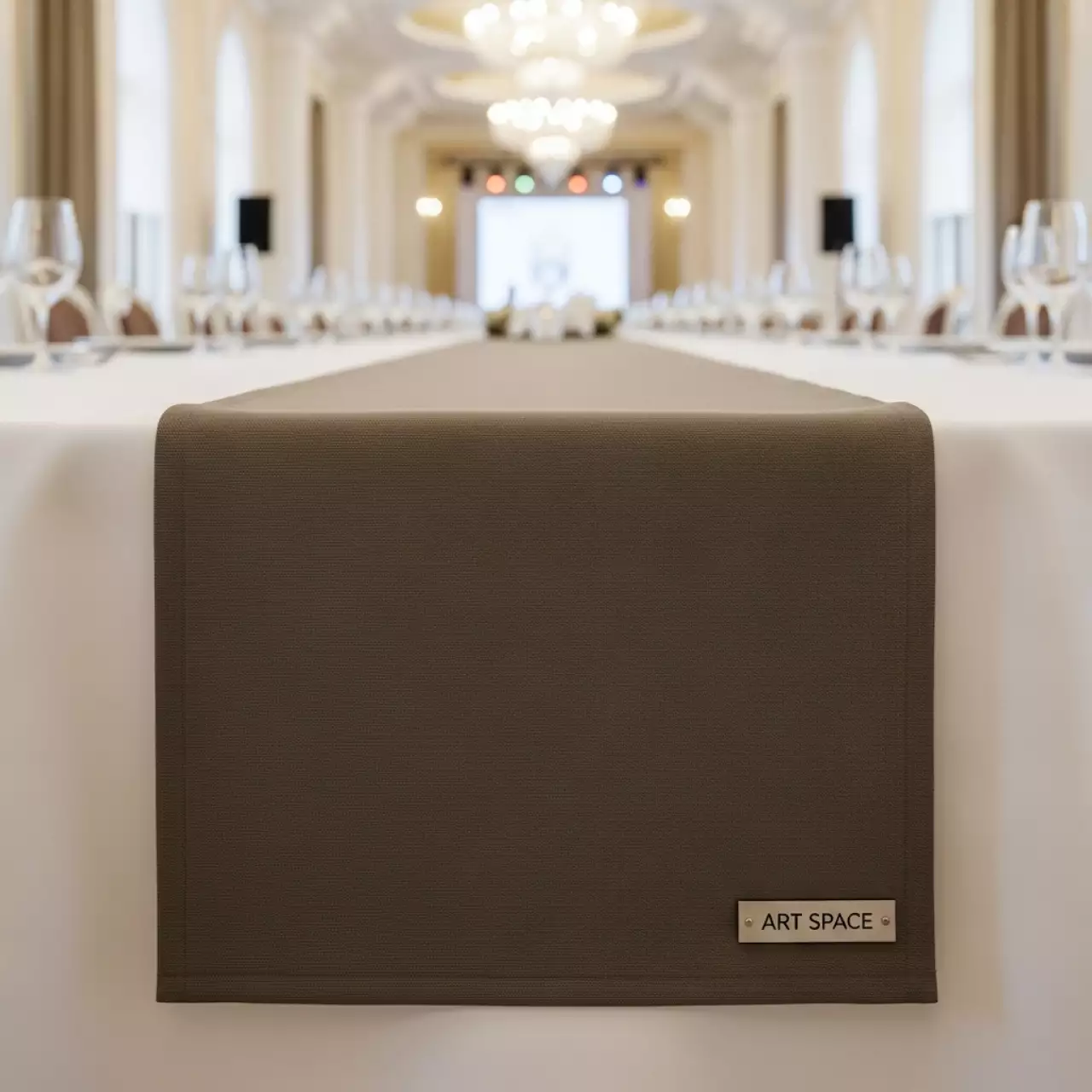 Аренда Дорожка раннер "Габардин" темно бежевая 1500 мм в конгресс-холле отеля Жемчужина — ART SPACE