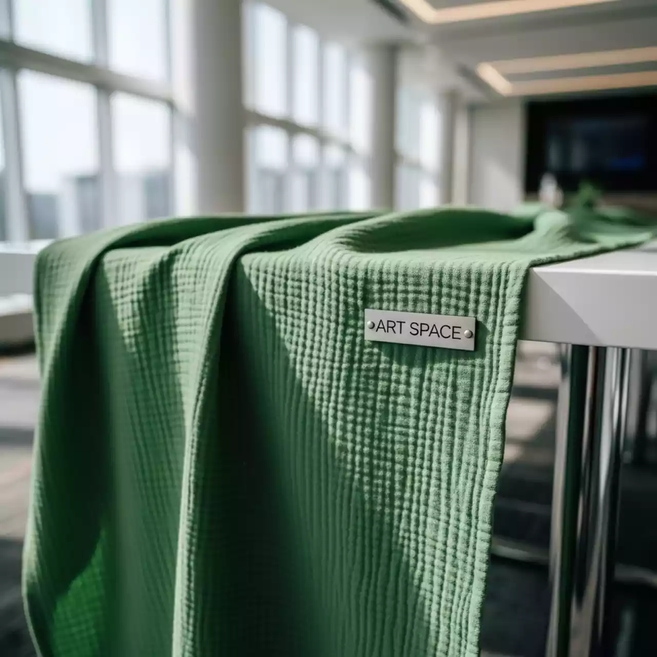 Аренда Дорожка раннер Муслин зеленая 3000 мм в Mercure Сочи Центр — ART SPACE