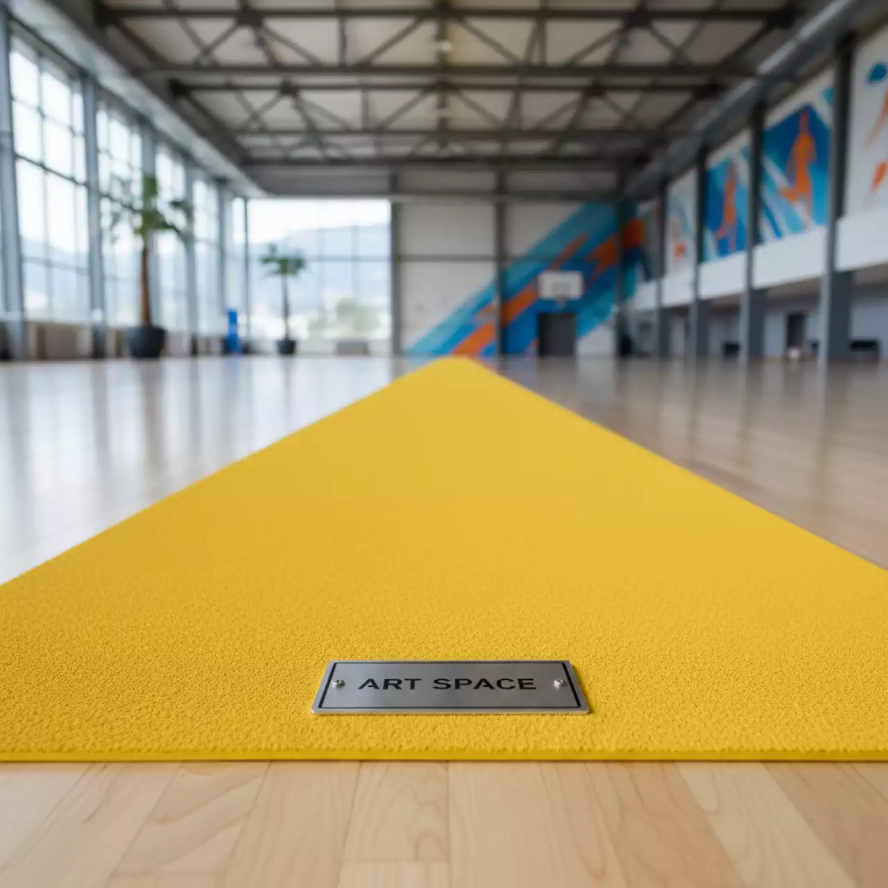 Аренда Дорожка раннер "Муслин" желтая 3000 мм в Университете «Сириус» — ART SPACE