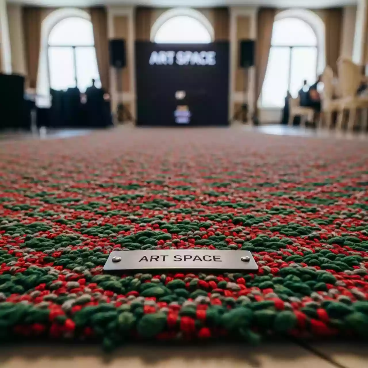Аренда Дорожка рогожка красная зеленая 1450 мм в Гранд Отель Поляна — ART SPACE