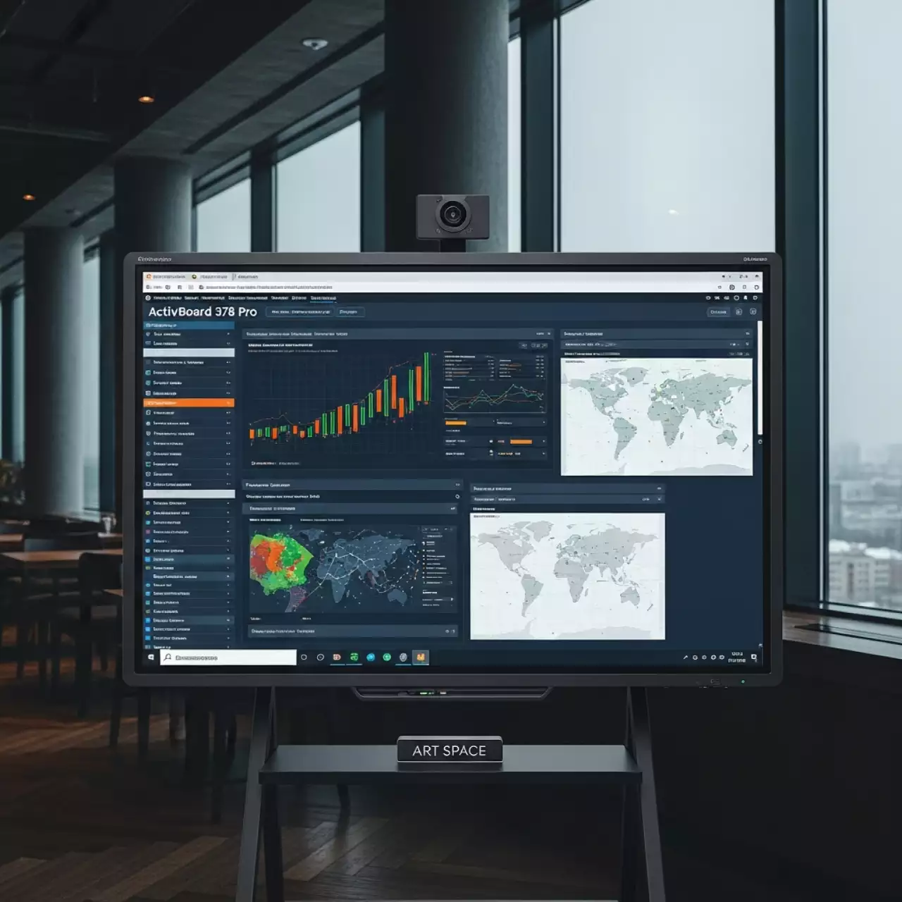 Аренда Доска интерактивная ActivBoard 378 Pro 78 дюймов ActivInspire в ресторане «Плакучая Ива» — ART SPACE