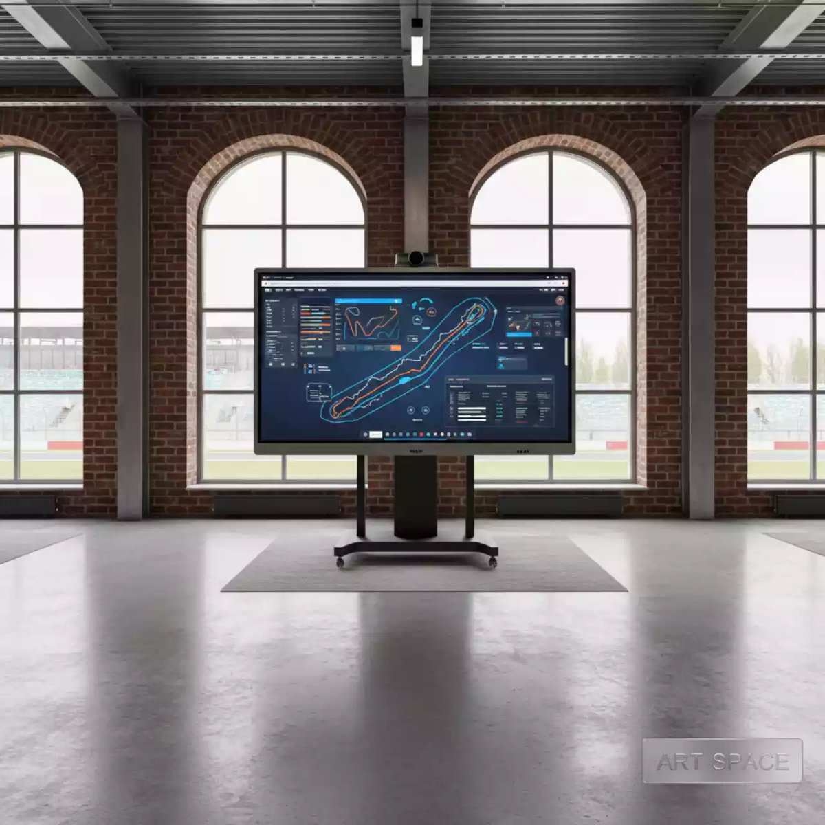 Аренда Доска интерактивная QOMO QWB898 98 на Сочи Автодроме — ART SPACE