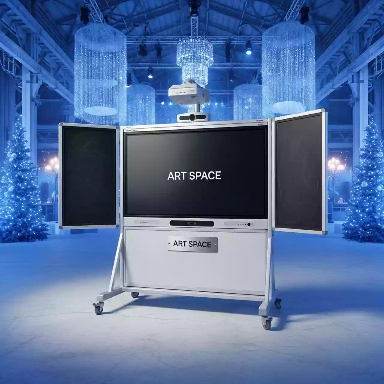 Аренда Доска интерактивная трехсегментная Proptimax 83 с меловыми элементами в Delta Sirius — ART SPACE