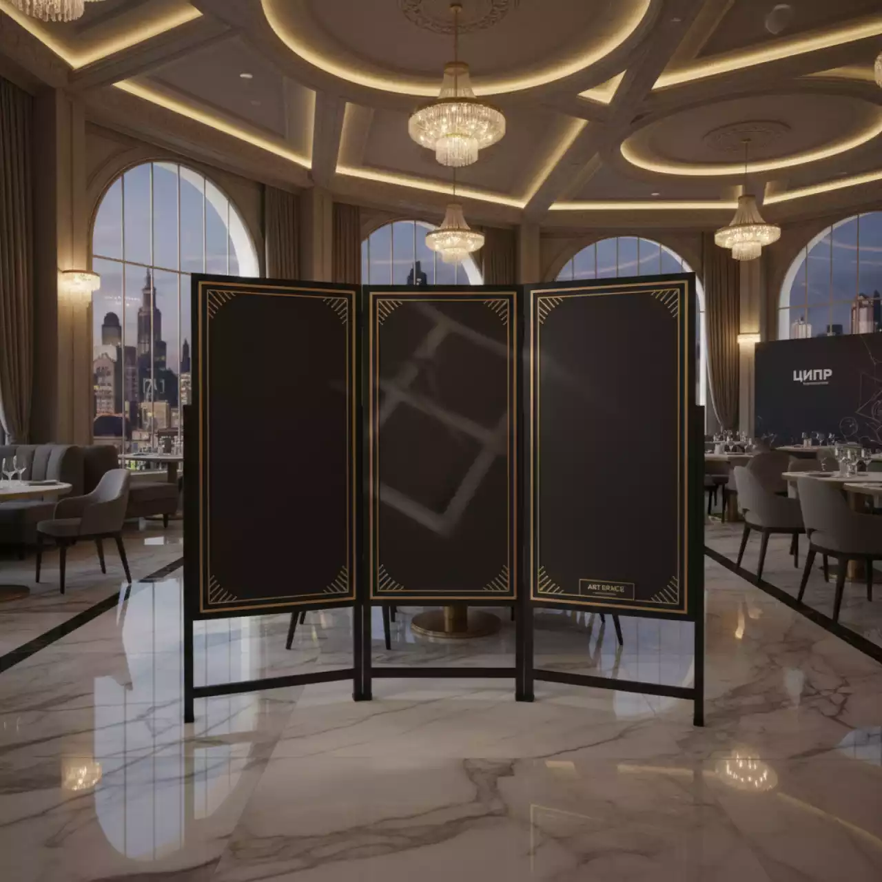 Аренда Доска меловая 2x3 TRK1510 150x100 300 см в ресторане «D.O.M» — ART SPACE