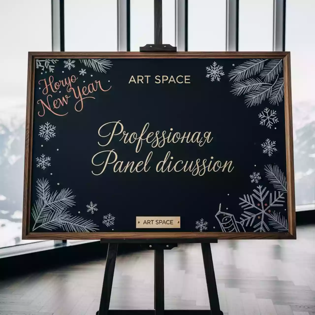 Аренда Доска меловая новогодняя в Skypark Sochi — ART SPACE