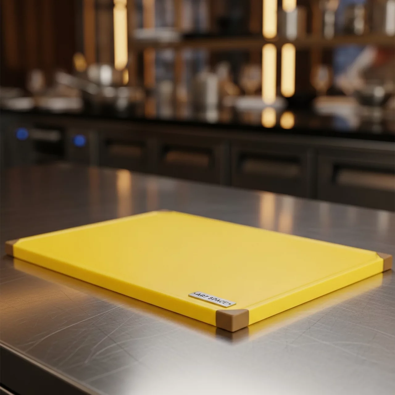 Аренда Доска разделочная желтая 500х350 мм в ресторане «Магадан» — ART SPACE