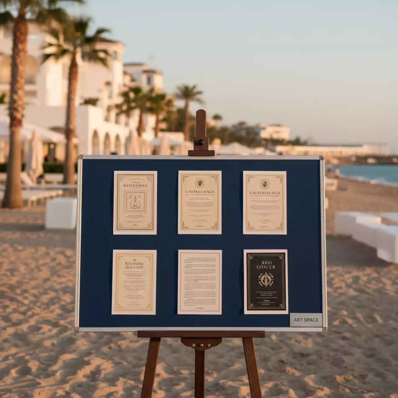 Аренда Доска текстильная Magnetoplan 60х45 на пляже «Мандарин» — ART SPACE