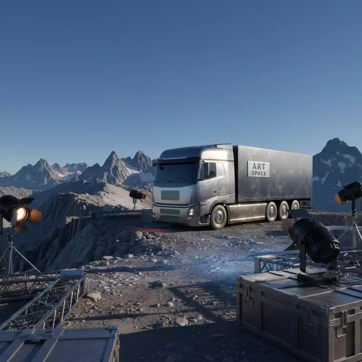 Аренда Доставка груза и оборудования за МКАД 1 км от МКАД на площадке Rosa Peak (2320м) — ART SPACE