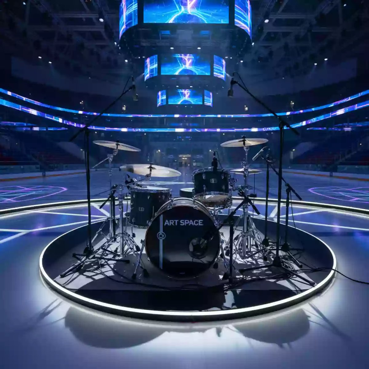 Аренда Драм сет Shure Beta микрофоны для барабанов в ледовом дворце «Большой» — ART SPACE