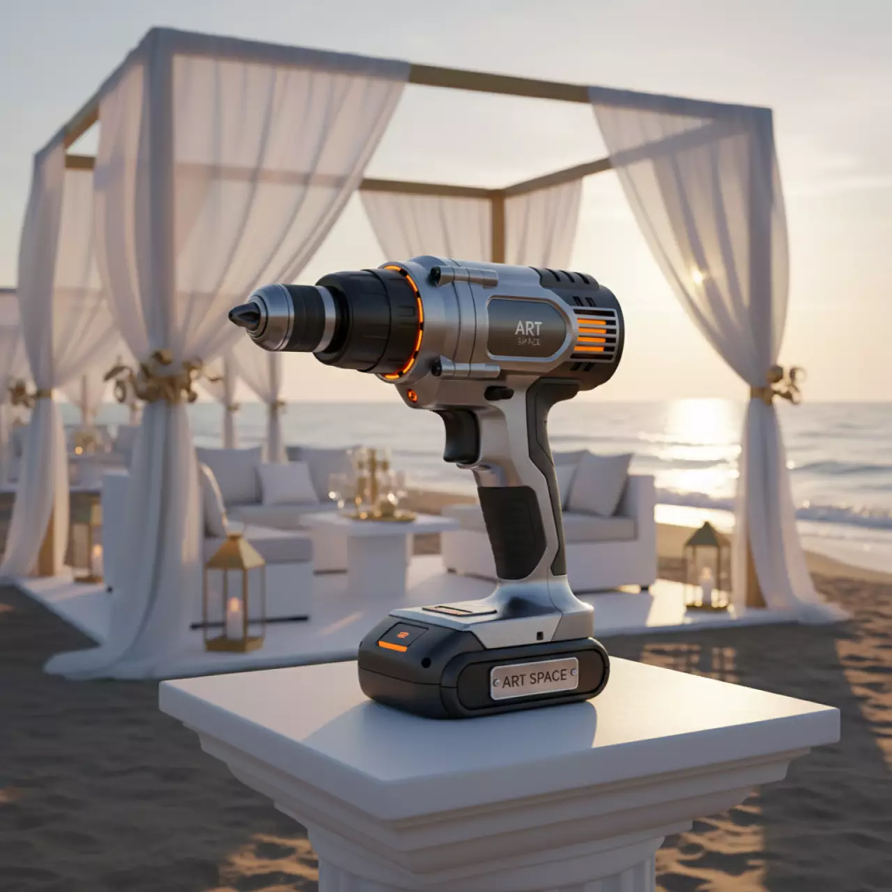 Аренда Дрель ударная DCK KZJ 20 на пляже «Маяк» — ART SPACE