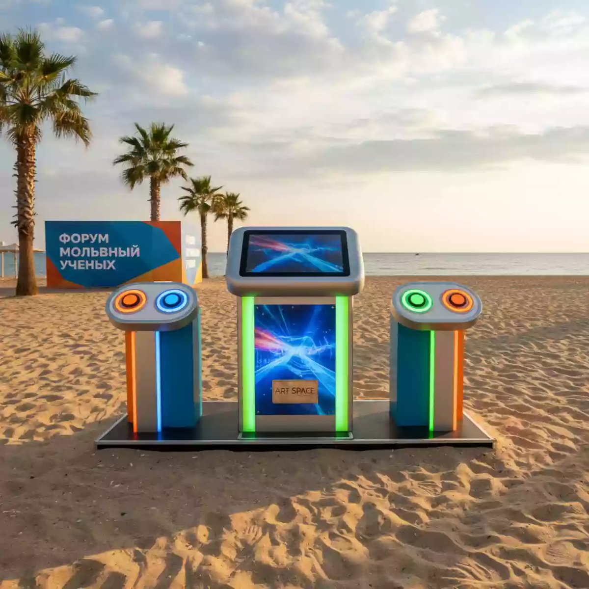 Аренда Дуэль реактивная на мигающих кнопках на пляже «Ривьера» — ART SPACE