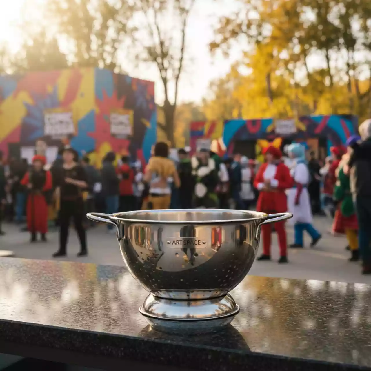 Аренда Дуршлаг на подставке D 320 мм в парке «Ривьера» — ART SPACE