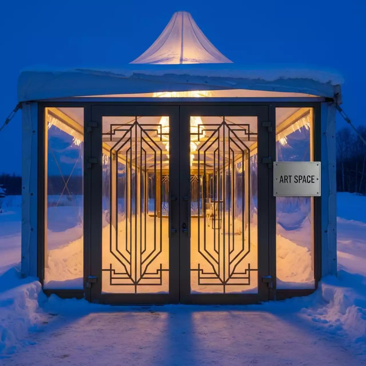 Аренда Двери двустворчатые для шатра в Гранд Отель Поляна — ART SPACE