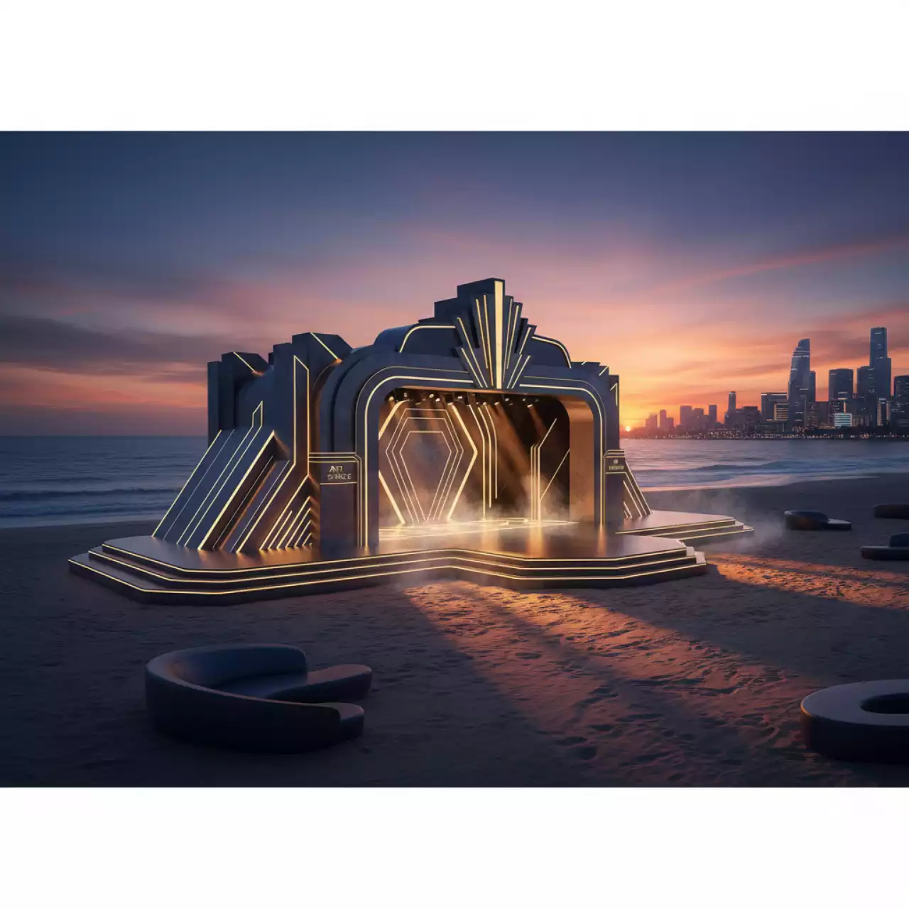 Аренда Дым атмосферные эффекты пиротехника на пляже «Мандарин» — ART SPACE