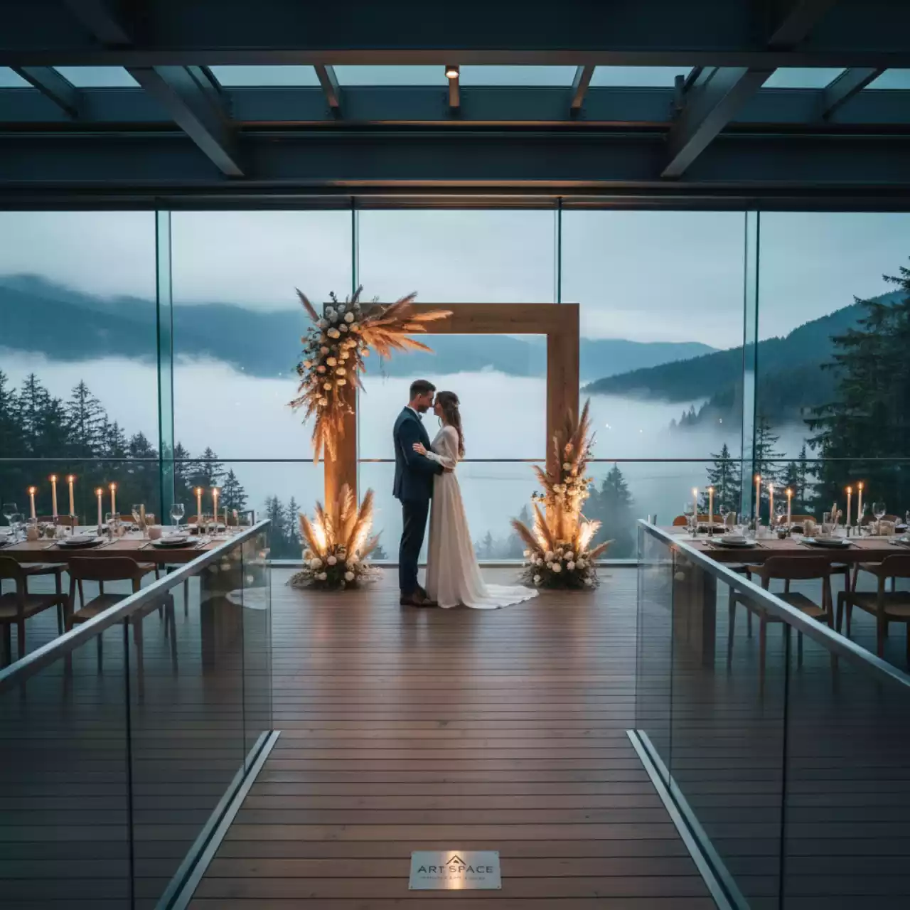 Аренда Дым тяжелый на свадьбу в Skypark Sochi — ART SPACE