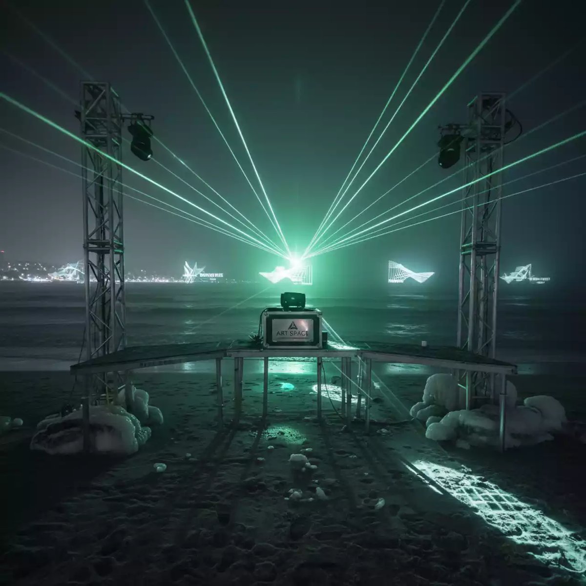 Аренда Эффект лазерный на пляже «Ривьера» — ART SPACE