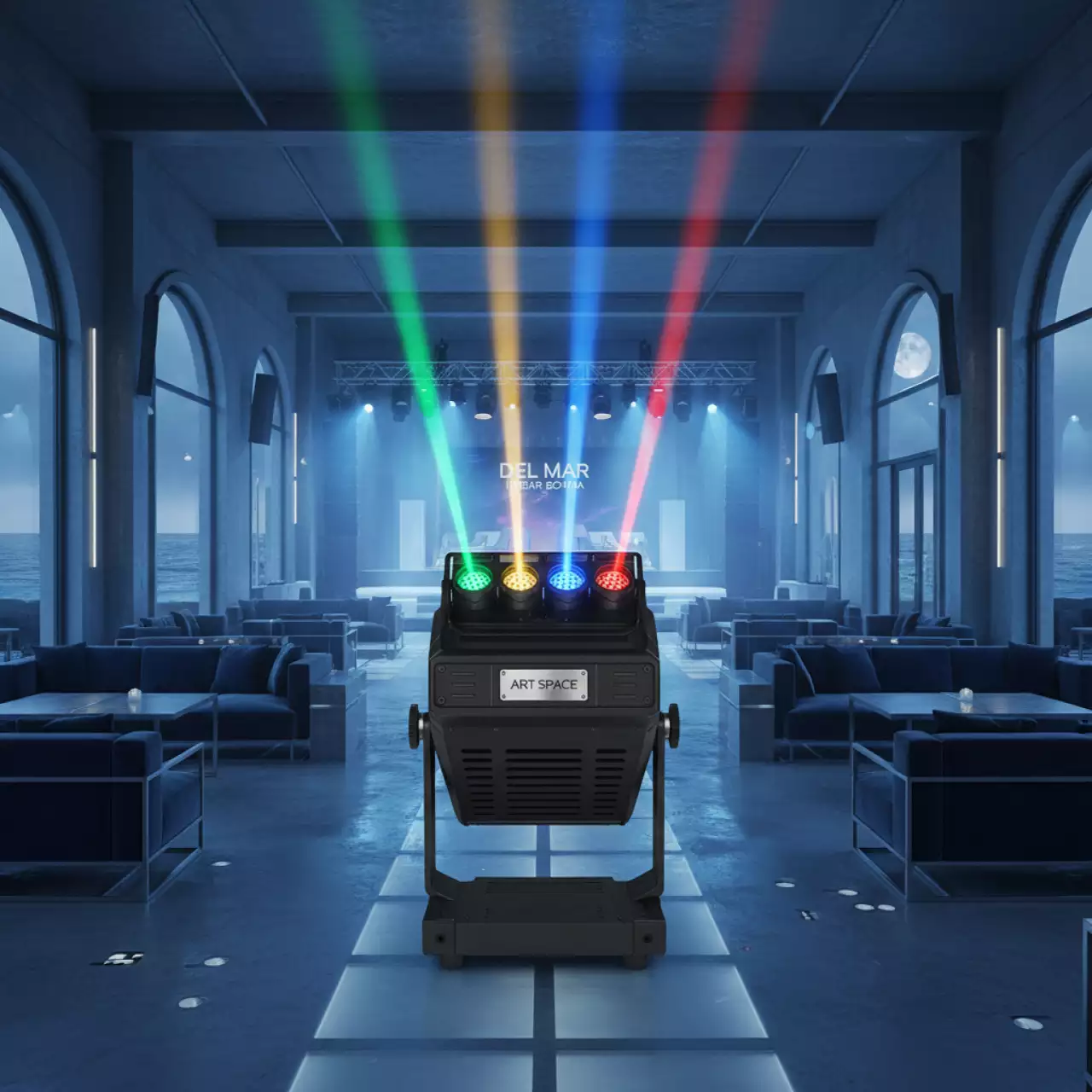 Аренда Эффект световой Showlight LED FX 200 в пляжном клубе Del Mar — ART SPACE