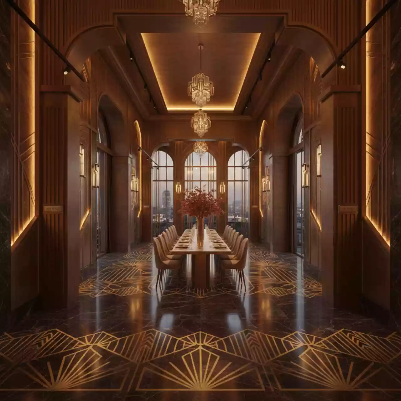 Аренда Эффект вращения пучка гобо лучей в ресторане «D.O.M» — ART SPACE