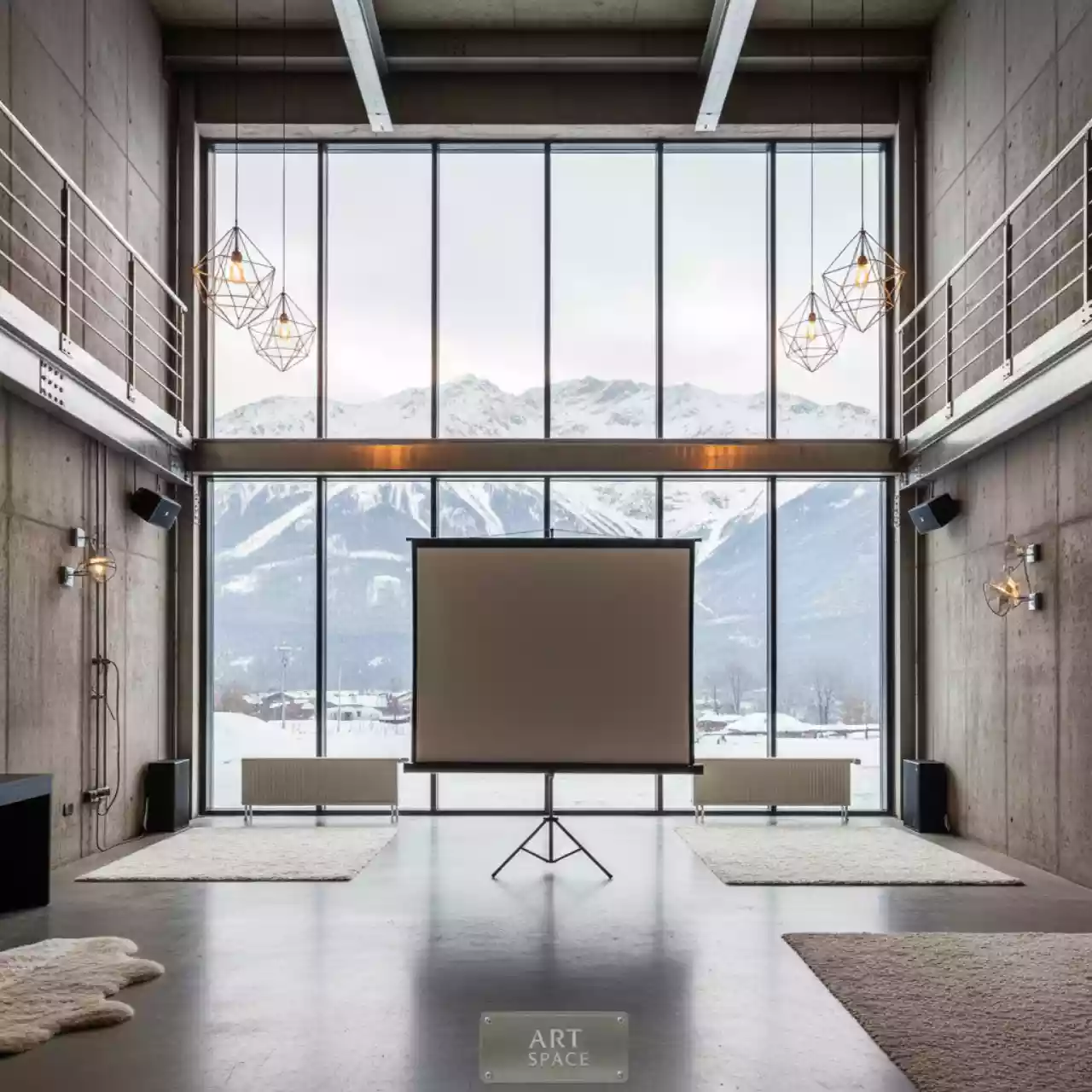 Аренда Экран для проектора 180х180 см в Green Flow Hotel — ART SPACE