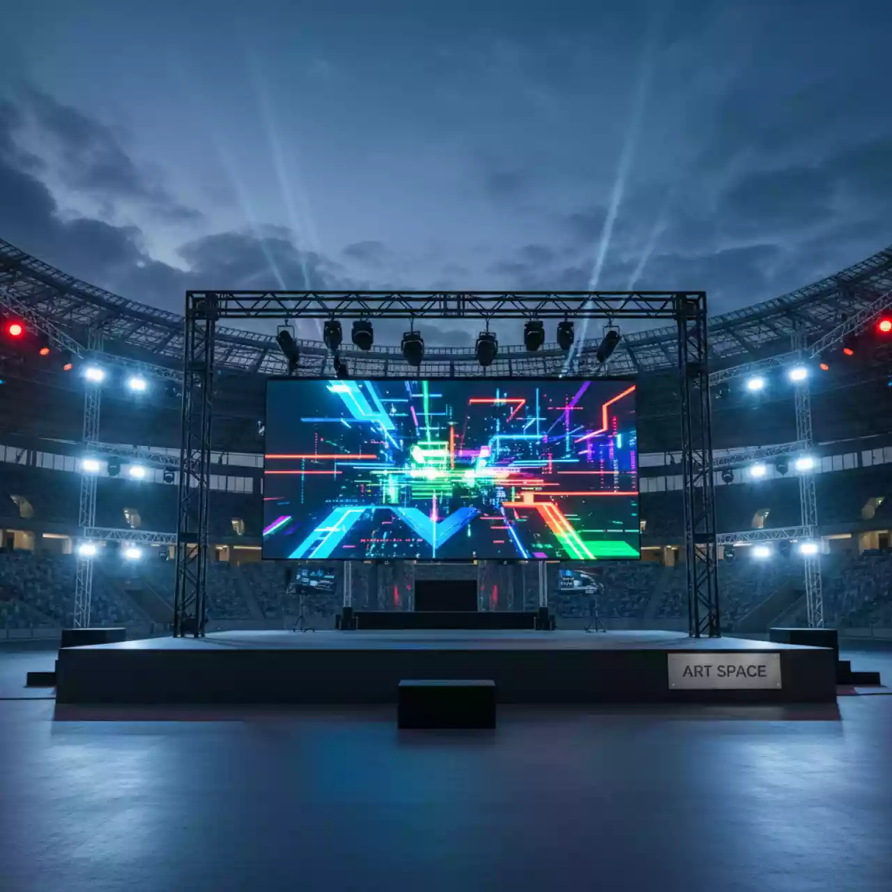 Аренда Экран для проектора 200х150 см 4 3 на арене «Фишт» — ART SPACE