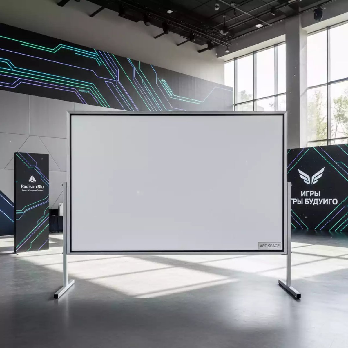 Аренда Экран для проектора на раме 366х211 см в Radisson Blu Resort & Congress Centre — ART SPACE