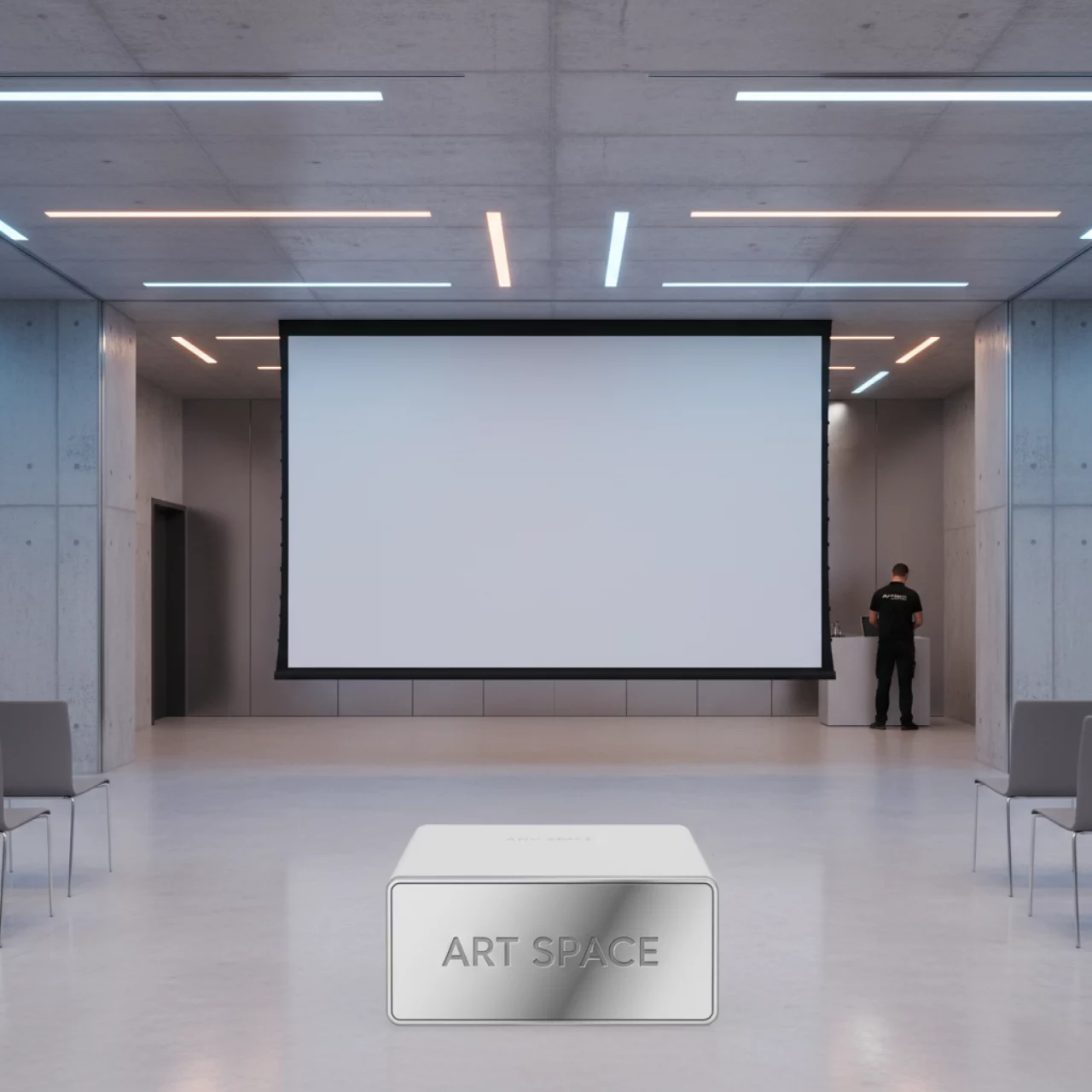 Аренда Экран для проектора с электроприводом Draper Targa NTSC 3 4 320х427 XT1000E MW в Novotel Resort — ART SPACE