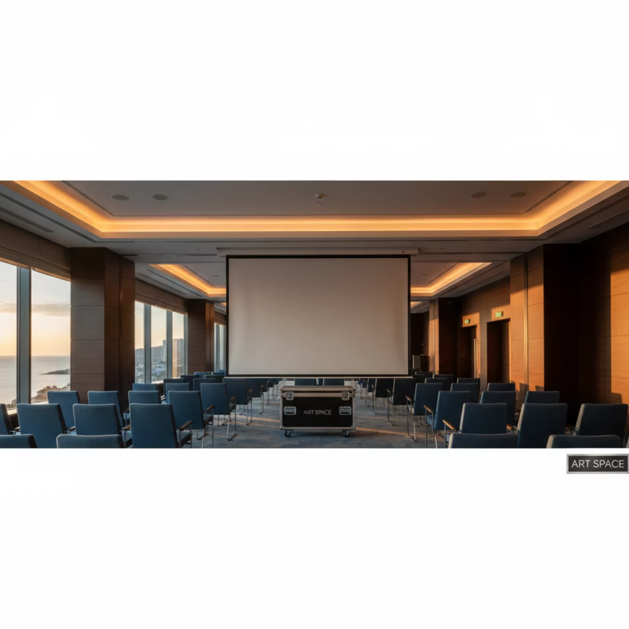 Аренда Экран для проектора с электроприводом Lumien LCC 100114 16 9 264x148 MW в отеле Hyatt Regency Sochi — ART SPACE