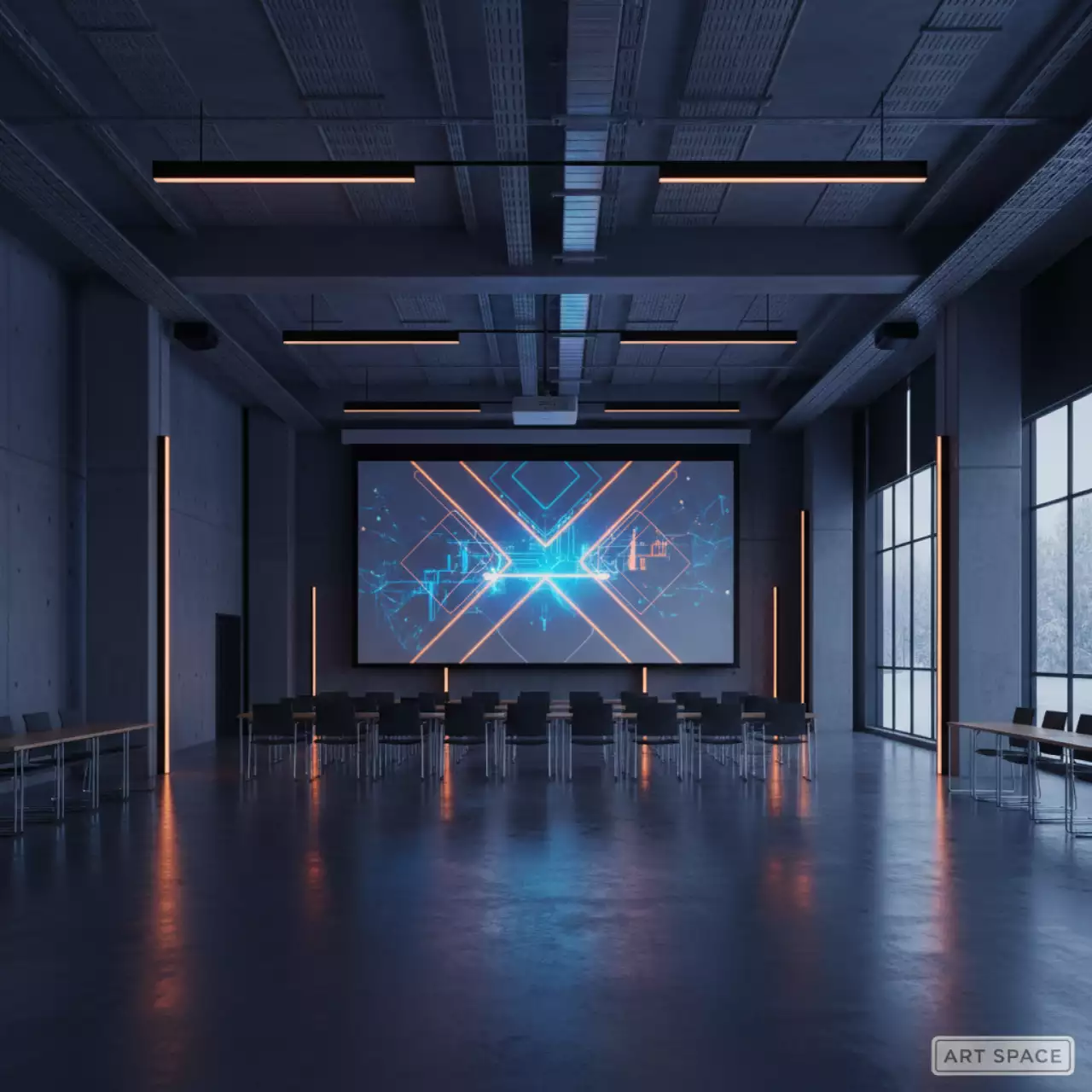 Аренда Экран для проектора с электроприводом Lumien LCTC 100102 16 9 222х125 HCG в ледовом дворце «Большой» — ART SPACE