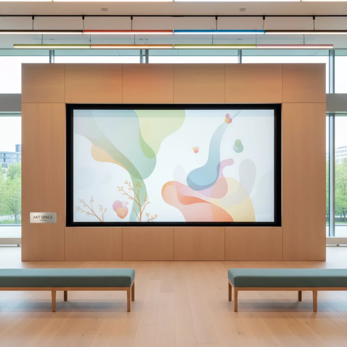 Аренда Экран для проектора с электроприводом Lumien LCTC 100114 16 9 352x198 MW в Red Arena — ART SPACE