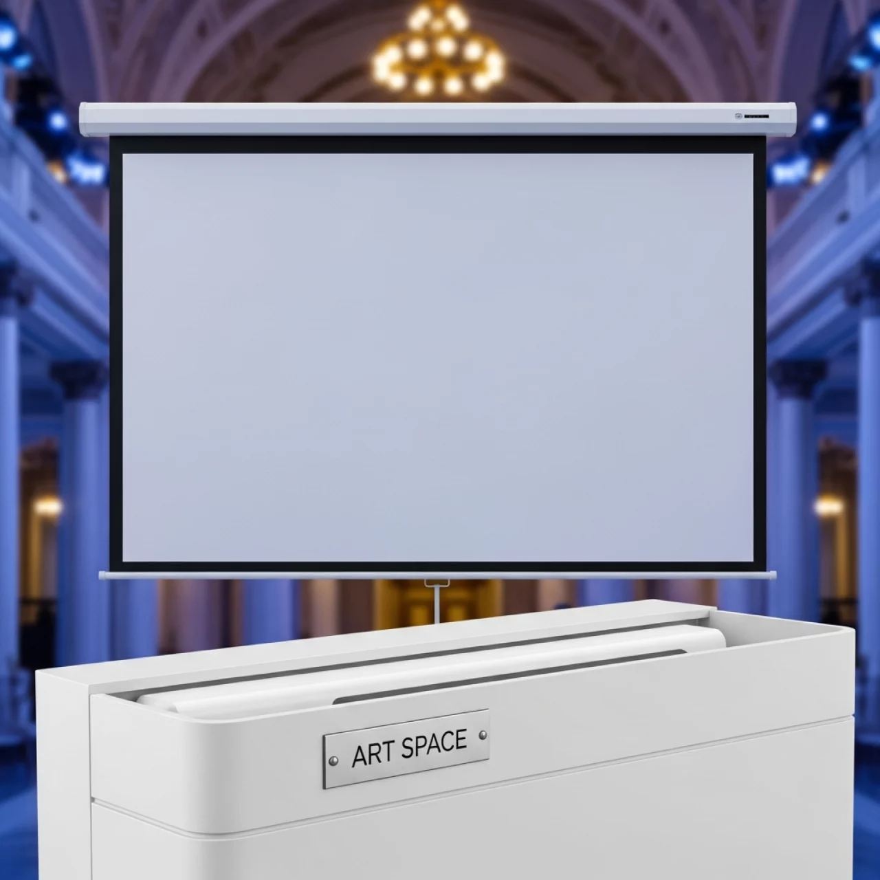 Аренда Экран для проектора с электроприводом Lumien Master Control LMC 100107 4 3 165x122 MW в МФК «Горный» — ART SPACE