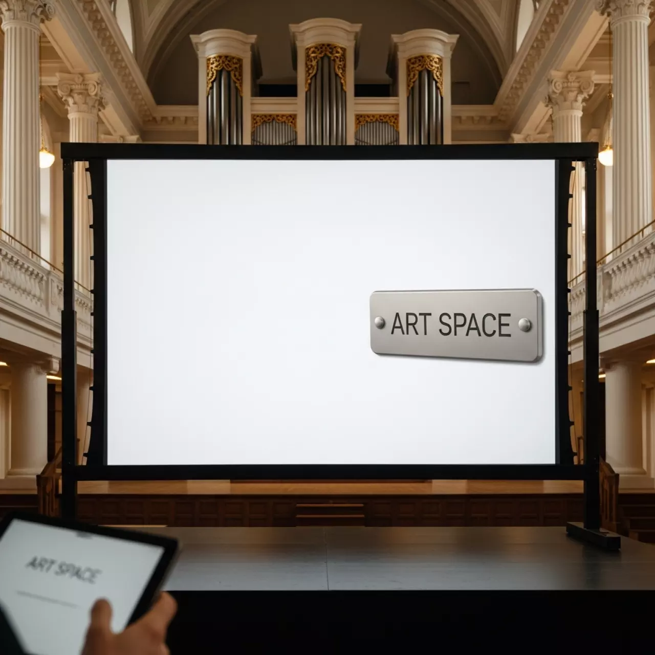 Аренда Экран для проектора с электроприводом Lumien Master Control LMC 100130 16 10 240x154 в Зале органной и камерной музыки — ART SPACE