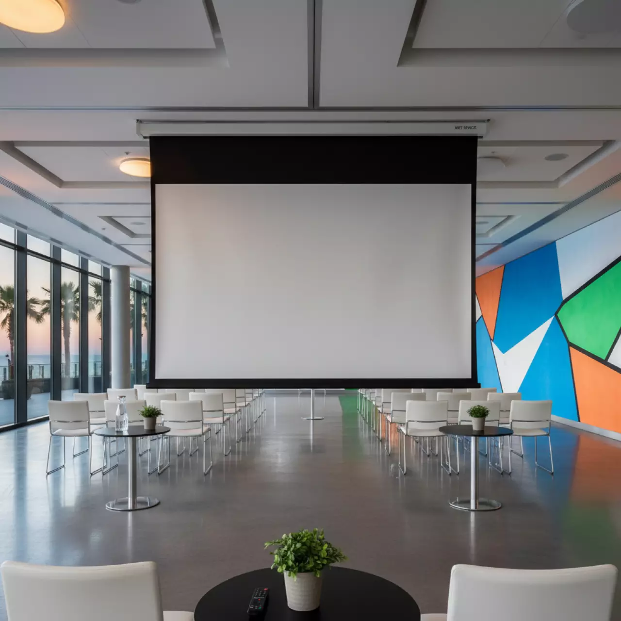 Аренда Экран для проектора с электроприводом Lumien Master Control LMC 100132 16 10 300x191 MW в Pullman Sochi Centre — ART SPACE