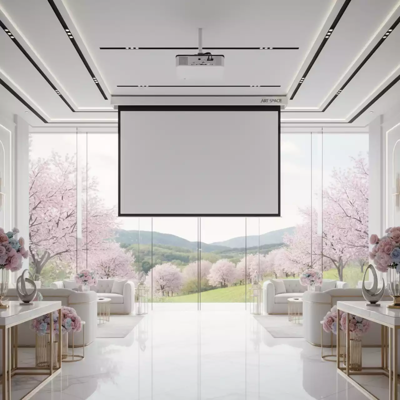 Аренда Экран для проектора с электроприводом Premier Phoenix R 16 9 170х96 MW PR W в Mantera Supreme — ART SPACE