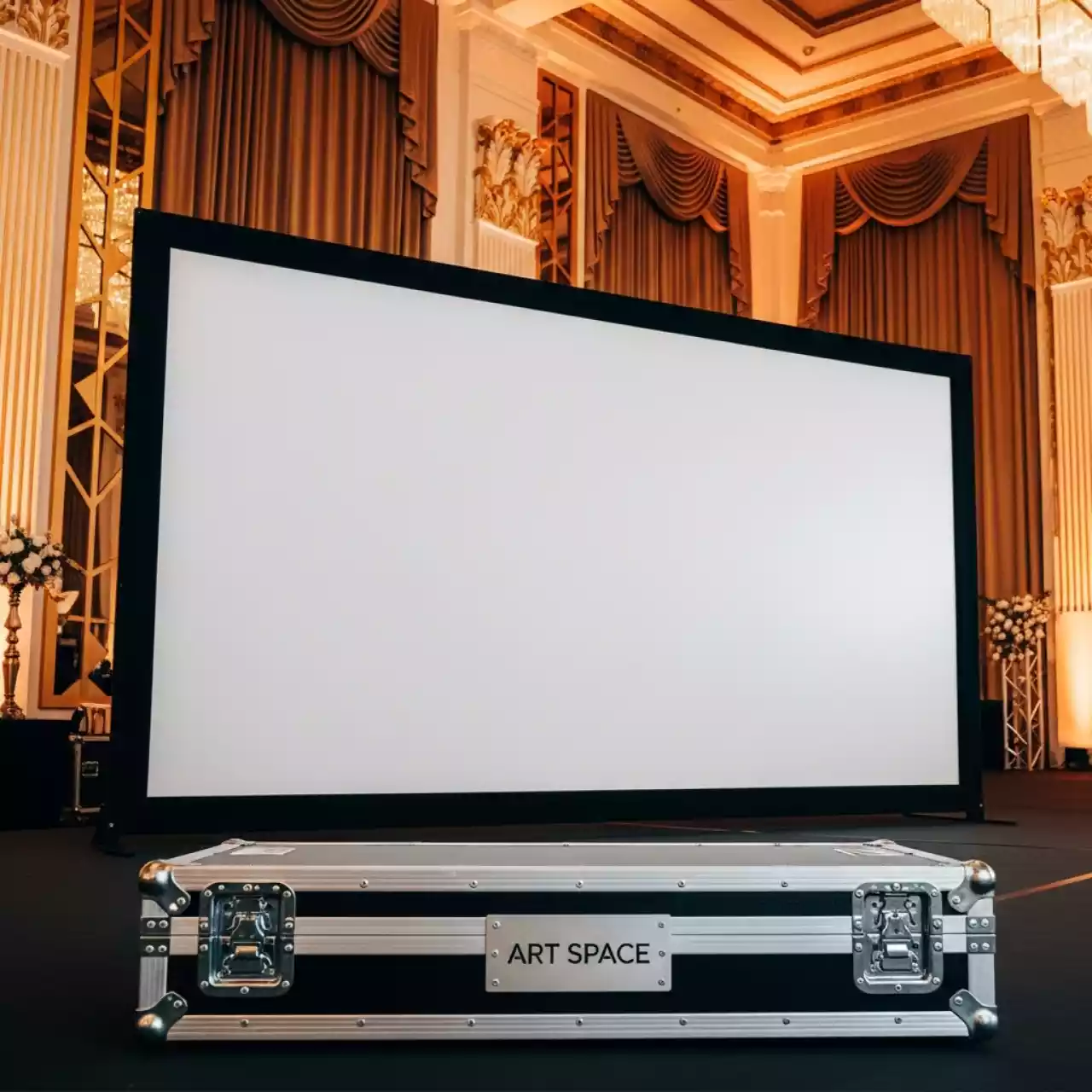 Аренда Экран для проектора с электроприводом Premier Phoenix R 4 3 412x318 мм в конгресс-холле отеля Жемчужина — ART SPACE