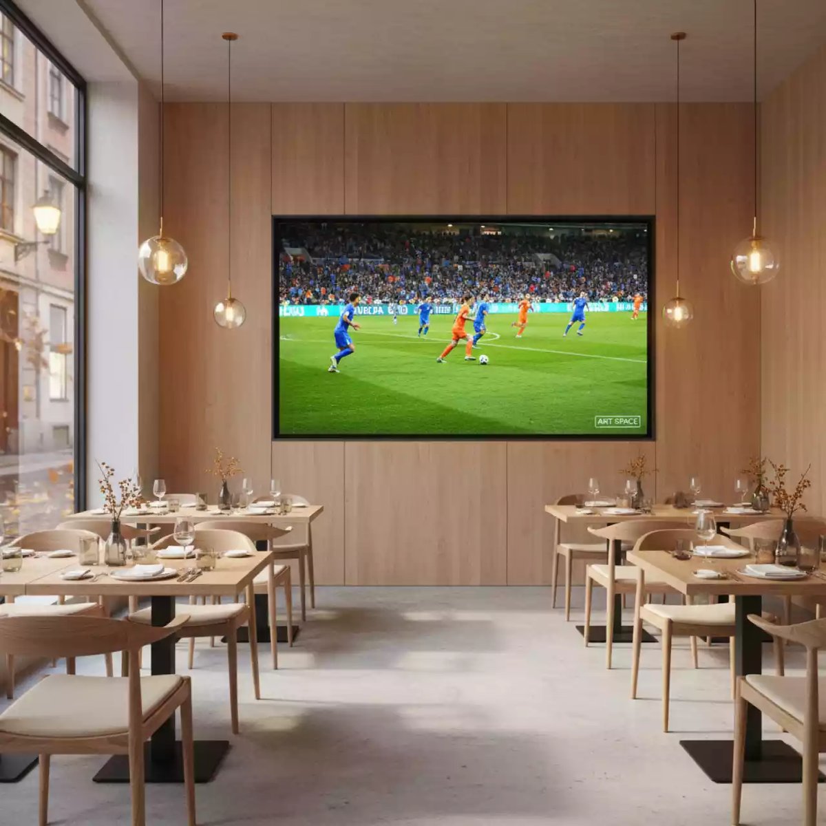 Аренда Экран LED 2,5х1,5 м P1.9 в ресторане «La Terrazza» — ART SPACE