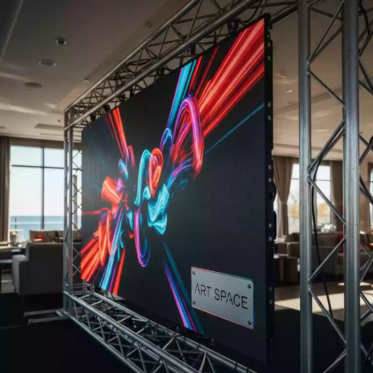 Аренда Экран LED 4,5x2,5 м P1,9 в пляжном комплексе VinoGrad — ART SPACE