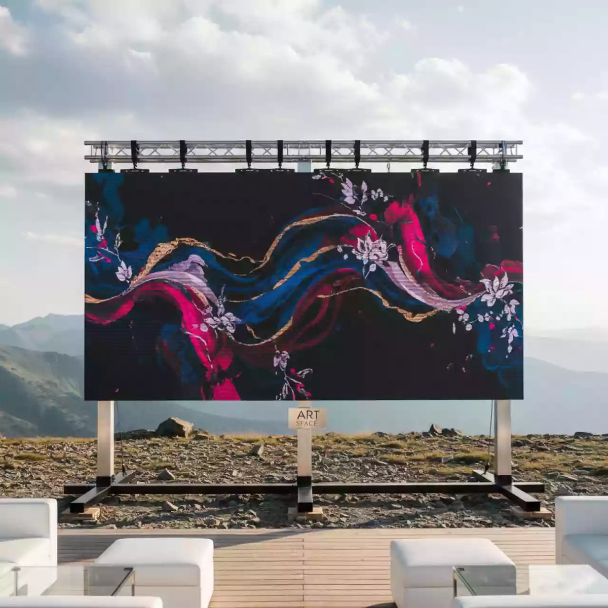 Аренда Экран LED 5х3 м на площадке Rosa Peak (2320м) — ART SPACE