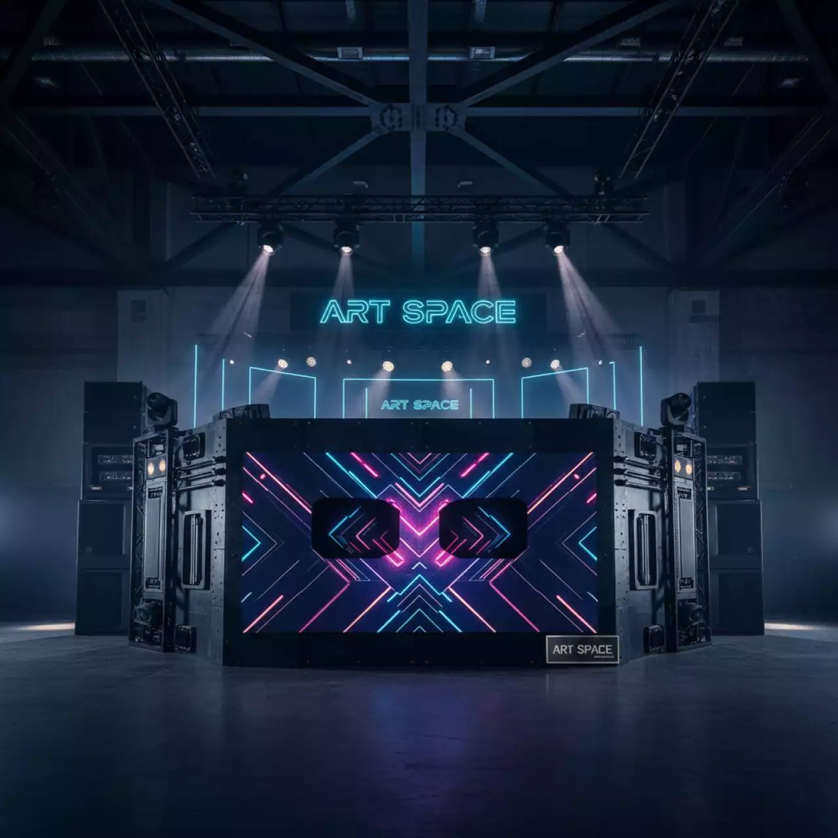 Аренда Экран маска светодиодный LED DJ в ледовой арене «Шайба» — ART SPACE