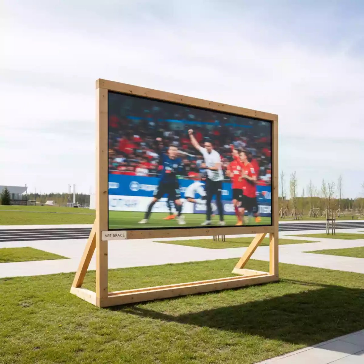 Аренда Экран на раме 427х320 см на Медальной площади — ART SPACE