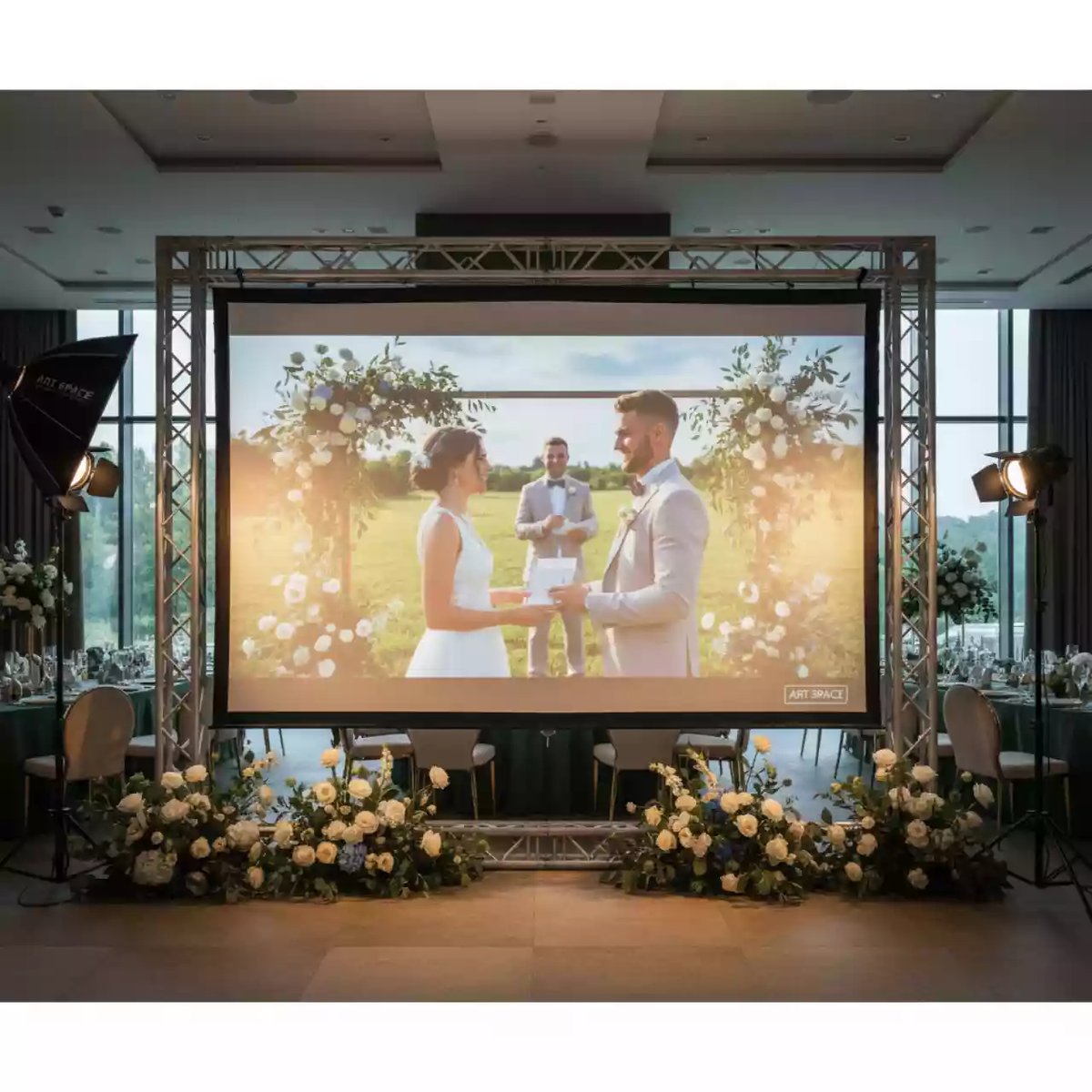 Аренда Экран на раме 640х488 см в Green Flow Hotel — ART SPACE
