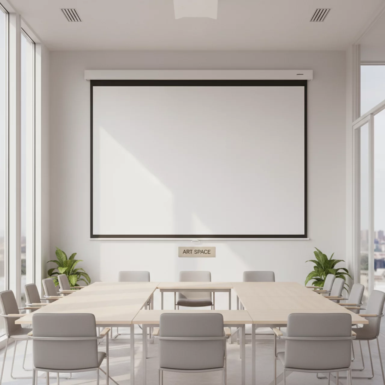 Аренда Экран настенный Classic Norma 1 1 158х158 W в Gamma Sirius — ART SPACE