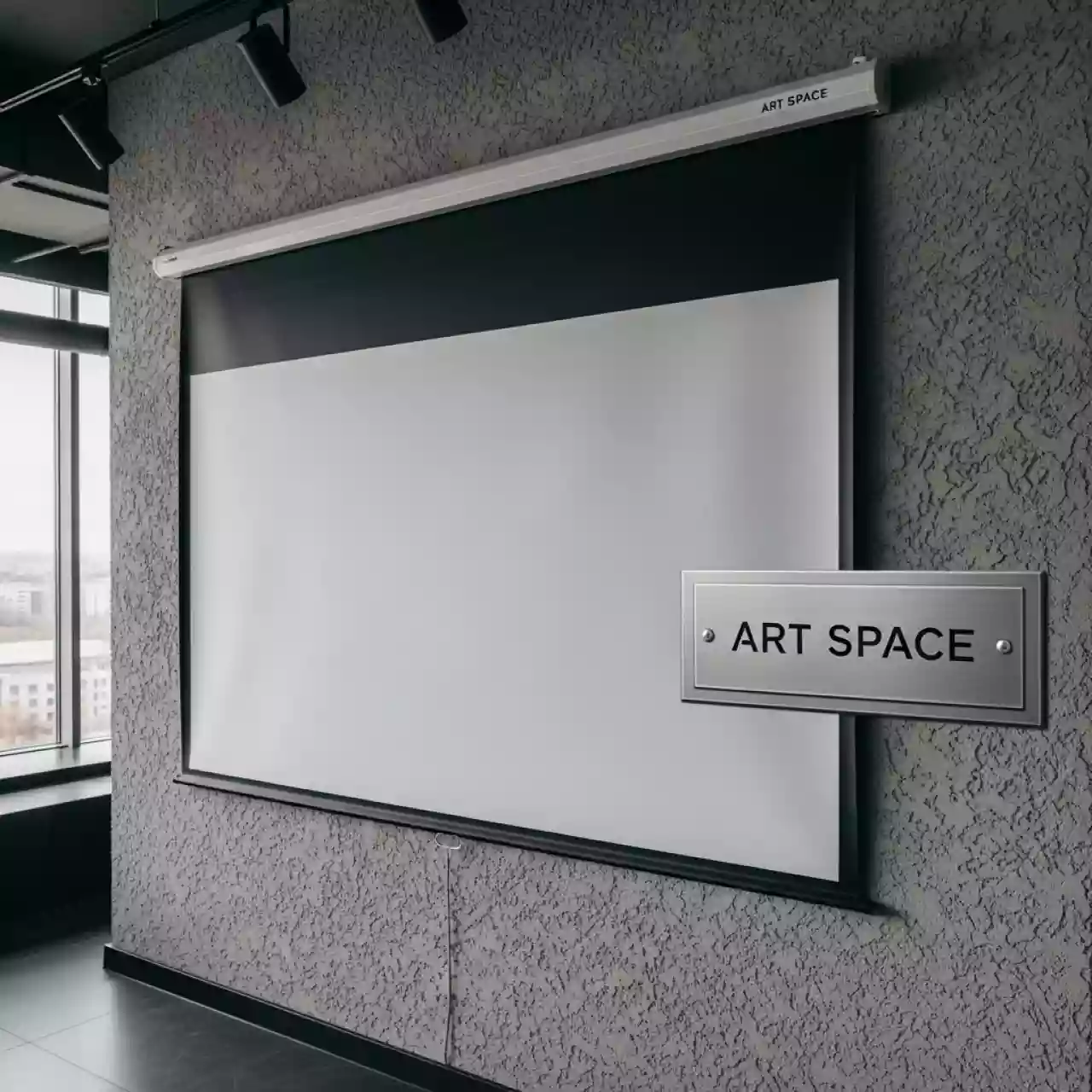 Аренда Экран настенный Classic Scutum 160х160 W MW LS T в ресторане «Высота 5642» — ART SPACE