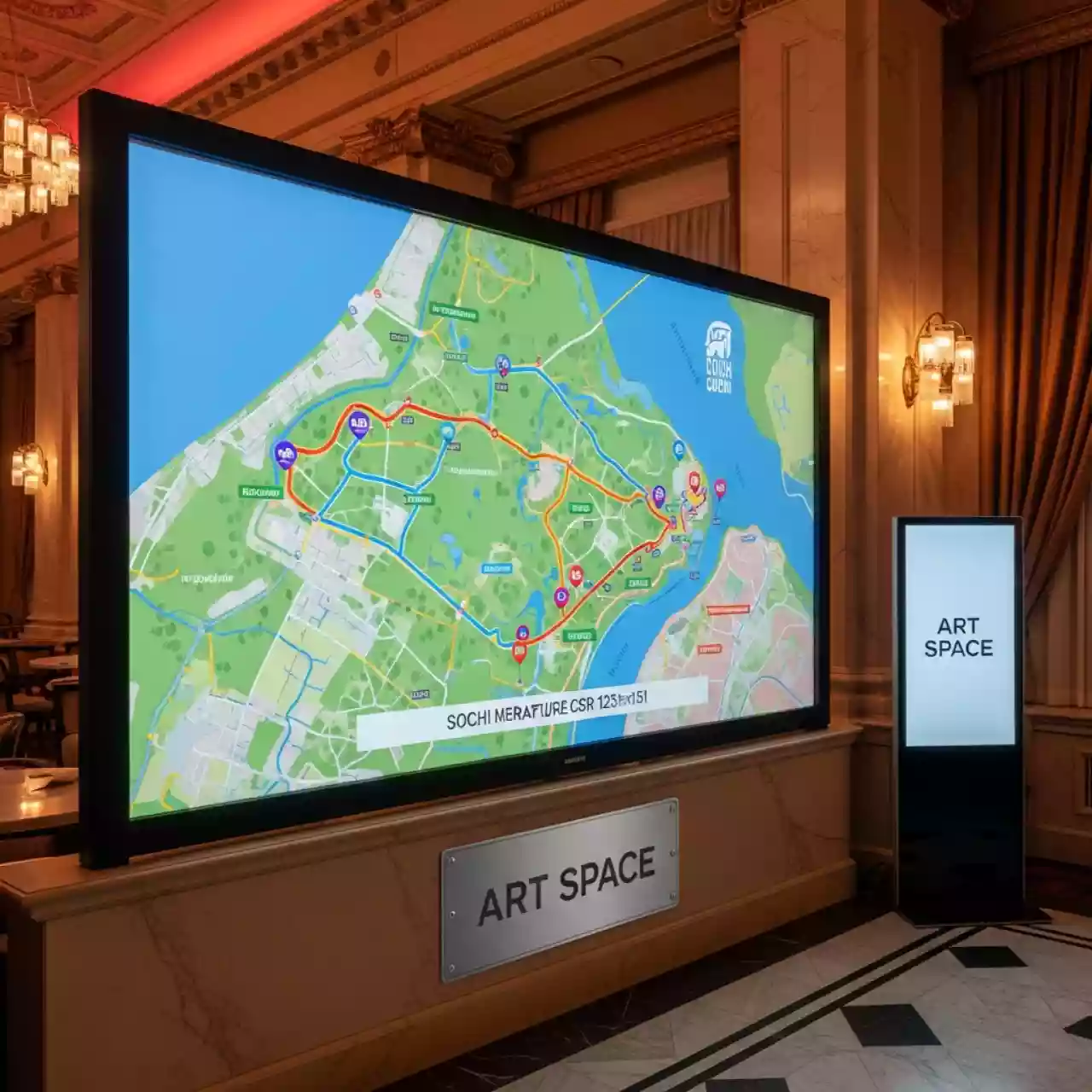 Аренда Экран настенный Lumien Master Picture CSR 123x151 4:3 MW LMP 100101CSR в ресторане «Магадан» — ART SPACE