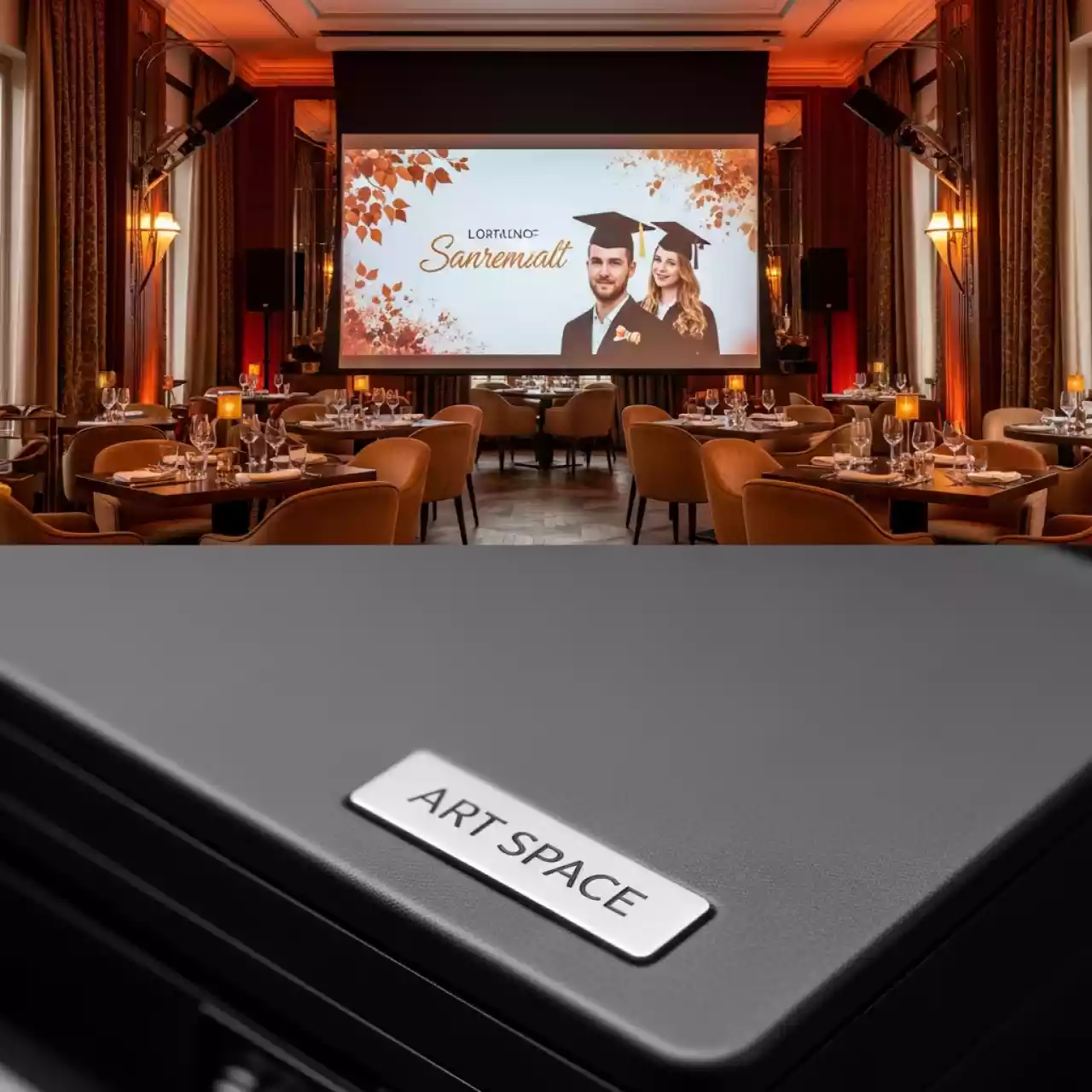 Аренда Экран настенный Lumien Master Picture CSR 189x244 4 3 MW LMP 100104CSR в ресторане «Sanremo» — ART SPACE