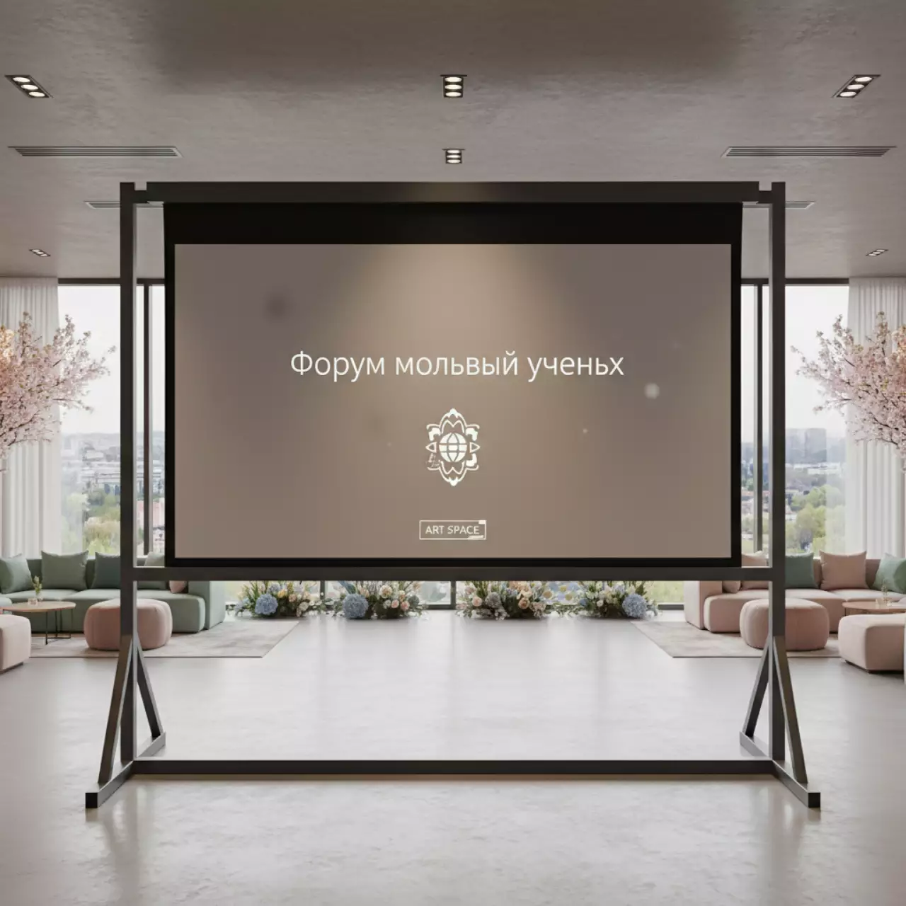 Аренда Экран проекционный 3х2 м на вилле «Анна» — ART SPACE