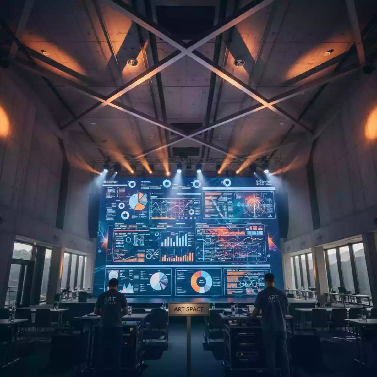 Аренда Экран светодиодный шаг пикселя P3 в Radisson Hotel Rosa Khutor — ART SPACE