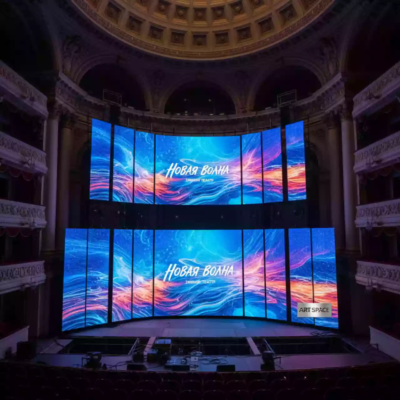 Аренда Экран светодиодный шаг пикселя P5 в Зимнем театре — ART SPACE