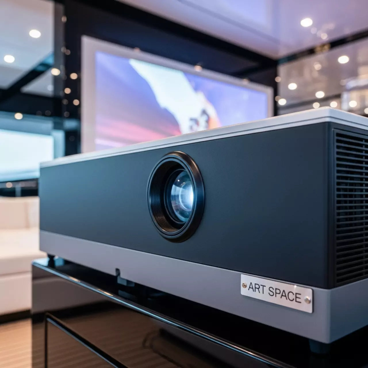 Аренда Экрана для проектора с электроприводом Lumien Master Control LMC 100129 16 10 на VIP-яхте (Имеретинский порт) — ART SPACE